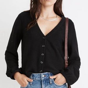 Madewell Bubble Sleeve Cardigan Top